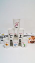 Керамични чашки с новове на животни- 6 бр комплект