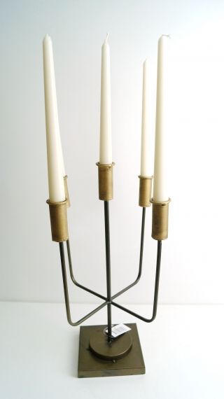 Метален свещник за пет свещи