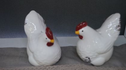 Керамични петел и кокошка/сол и пипер/