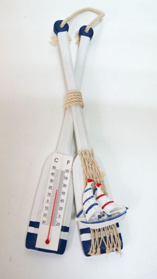 Дървен термометър морски гребла