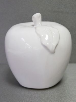 Керамична бяла ябълка 