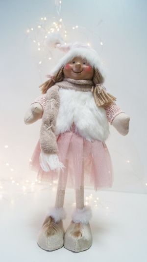 Текстилна кукла с плюшени дрехи 2 модела