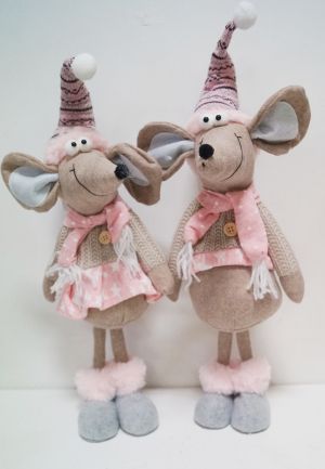 Мишка с розови дрехи и шапка 2 модела