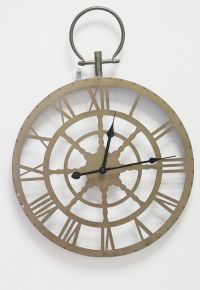 Метален часовник за стена с римски цифри