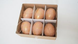 Яйца за декорация патинирани-6 бр в кутия