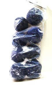 Ратанени тъмно сини топки пакет - 10бр