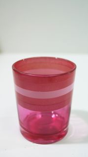 Свещник чашка розова с червено рае