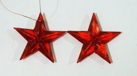 Червена звезда за декорация-24/кут