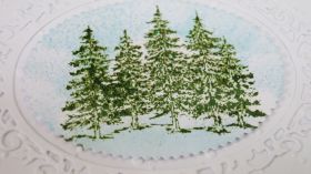 Картички ръчна изработка с елхи