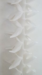 Хартиена декорация-гирлянд бял