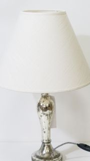 Silver lamp for desk