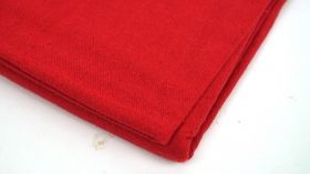 Покривка лен/памук червена