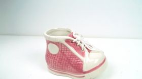 Керамична кашпа бебешка обувка/розова или синя/